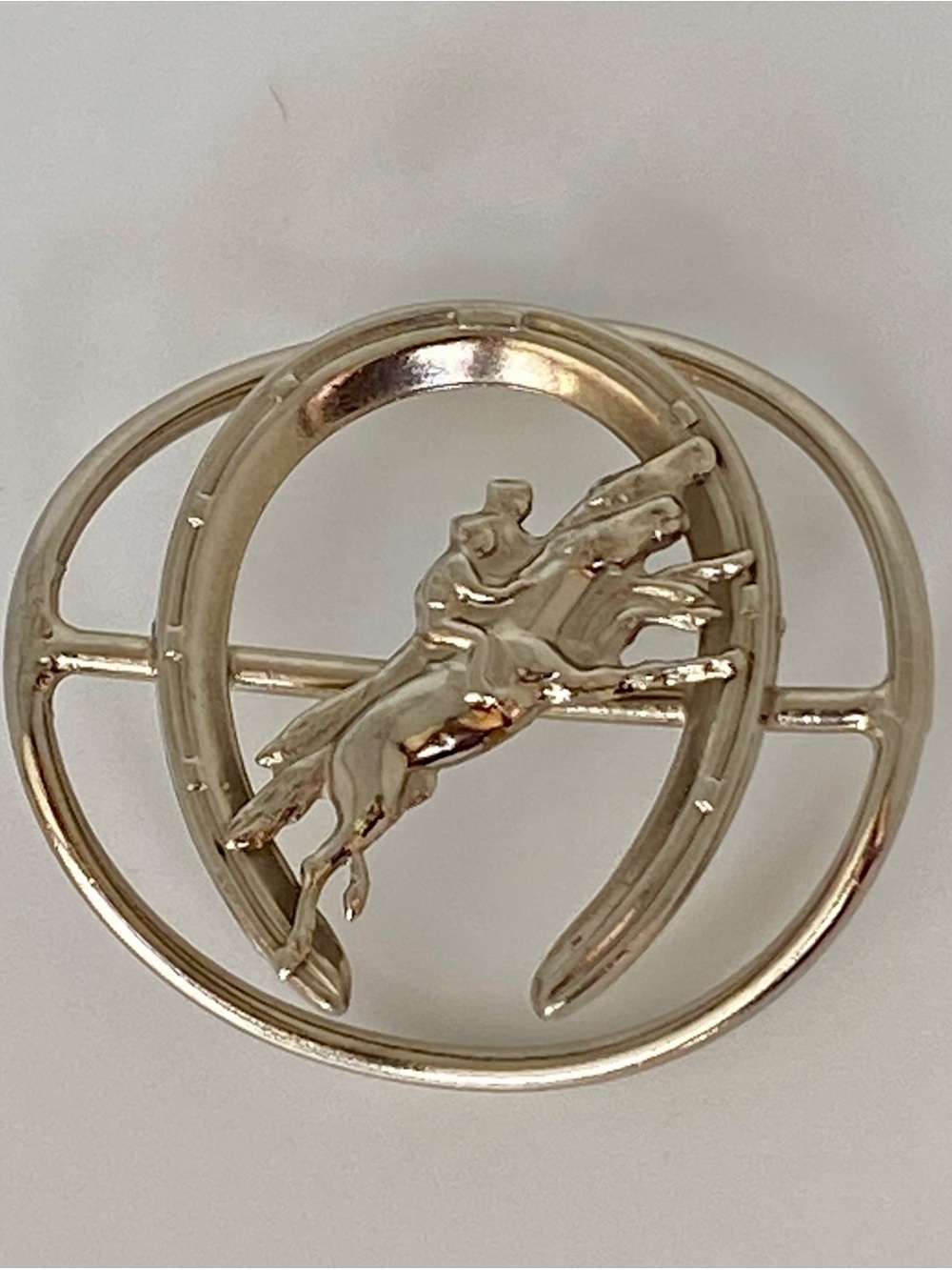 Vintage Race Horse Scarf Clip